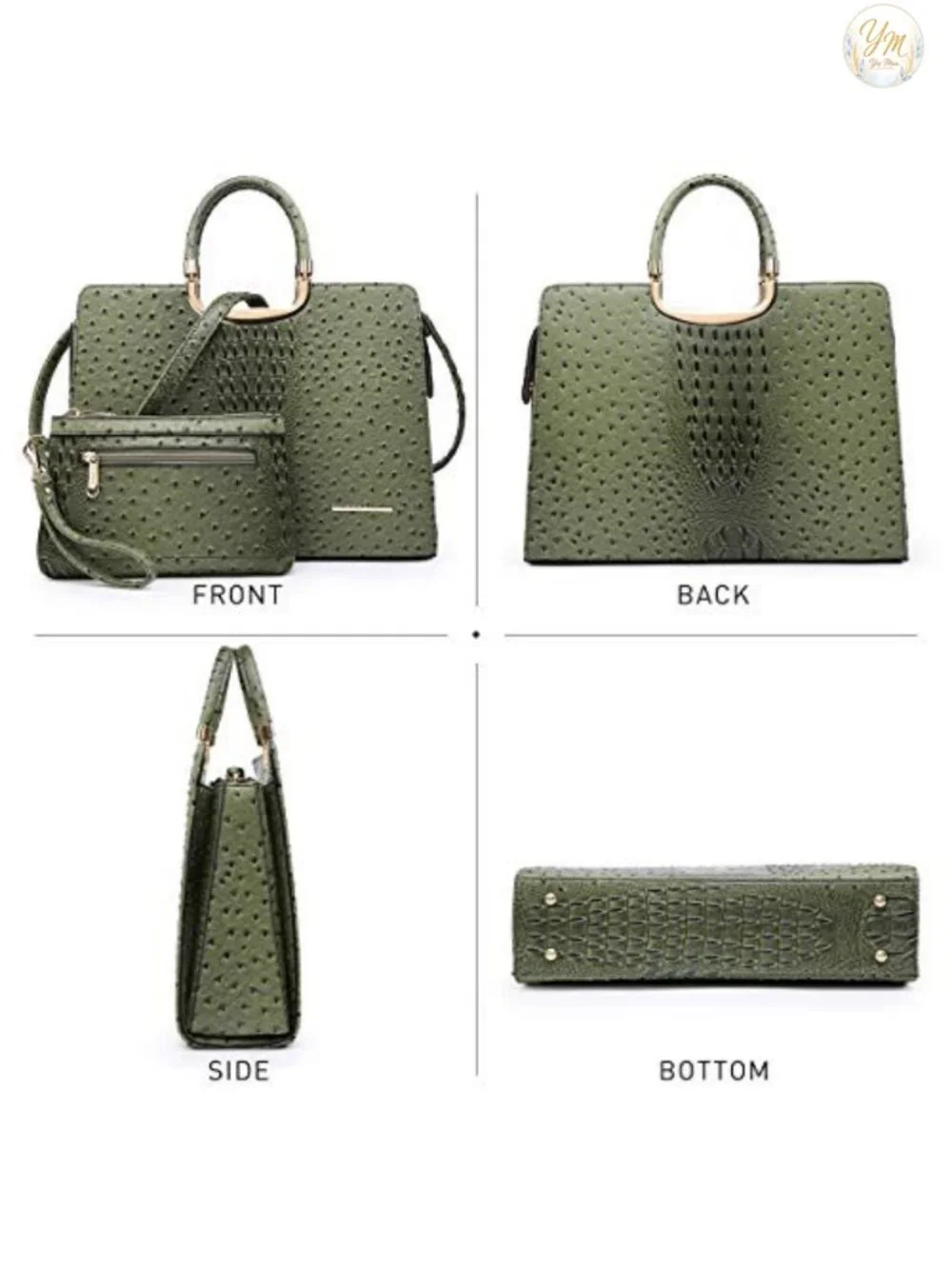 Purse Satchel with Matching Wallet